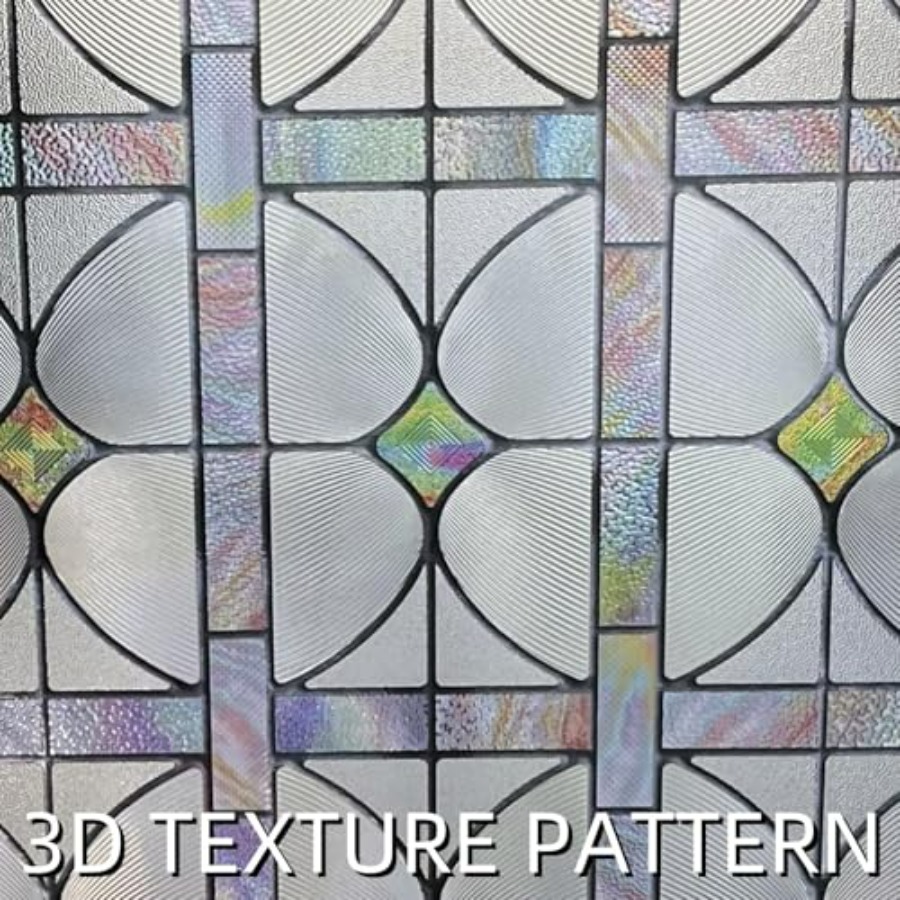 3D Stained Glass Window Film,  - Home Bathroom Door 评论和价格