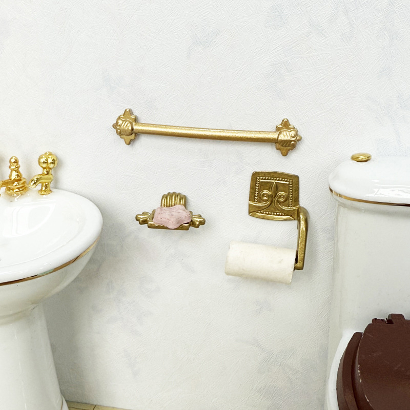●1/12 Dollhouse Simulation Pap - Home Center Bathroom Accessories 评论和价格