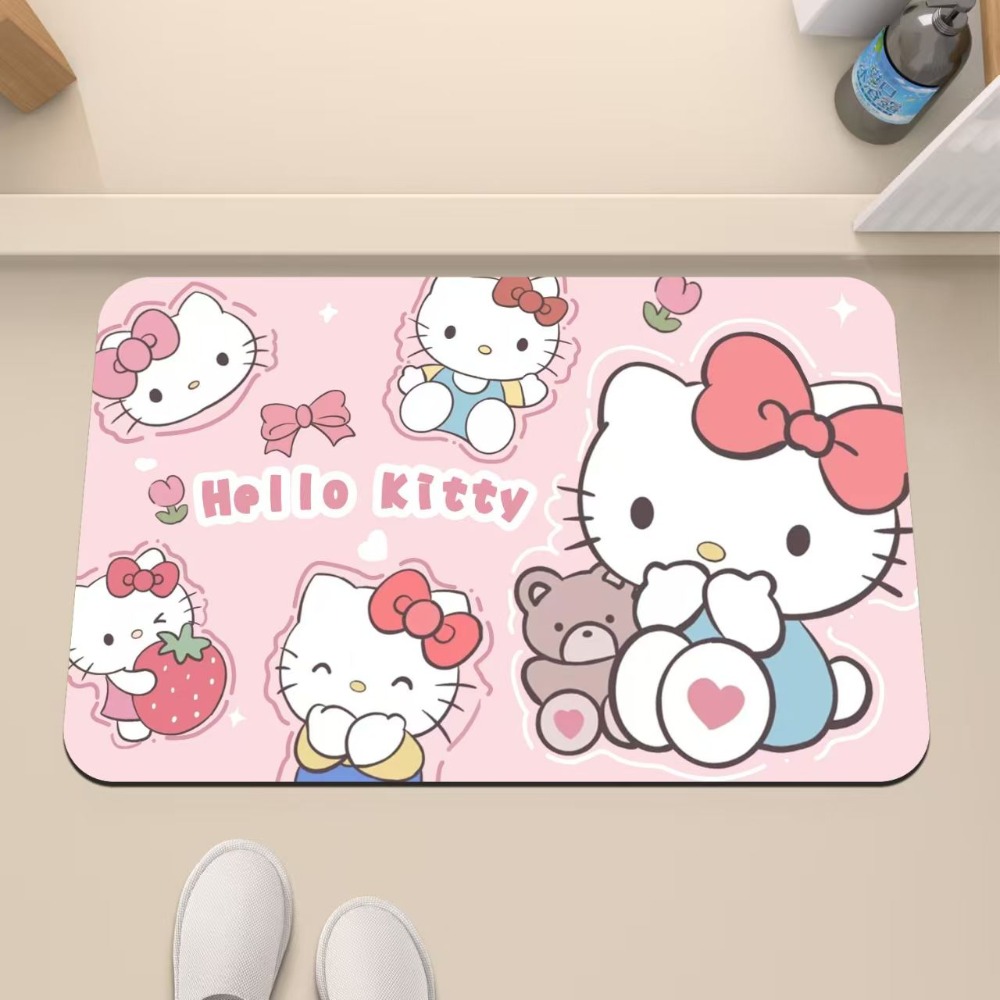 Hello Kitty Non-Slip Absorbent - Non Slip Bath Mat 评论和价格