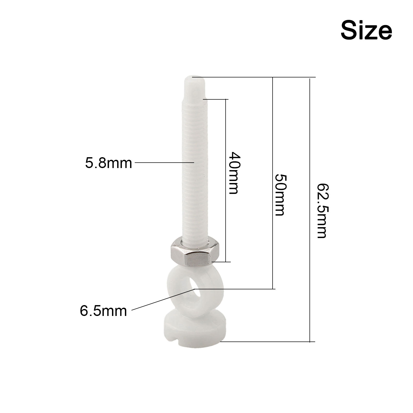 1pc 62/74mm Plastic Sink Screw - Home Hardware Bathroom Sinks 评论和价格