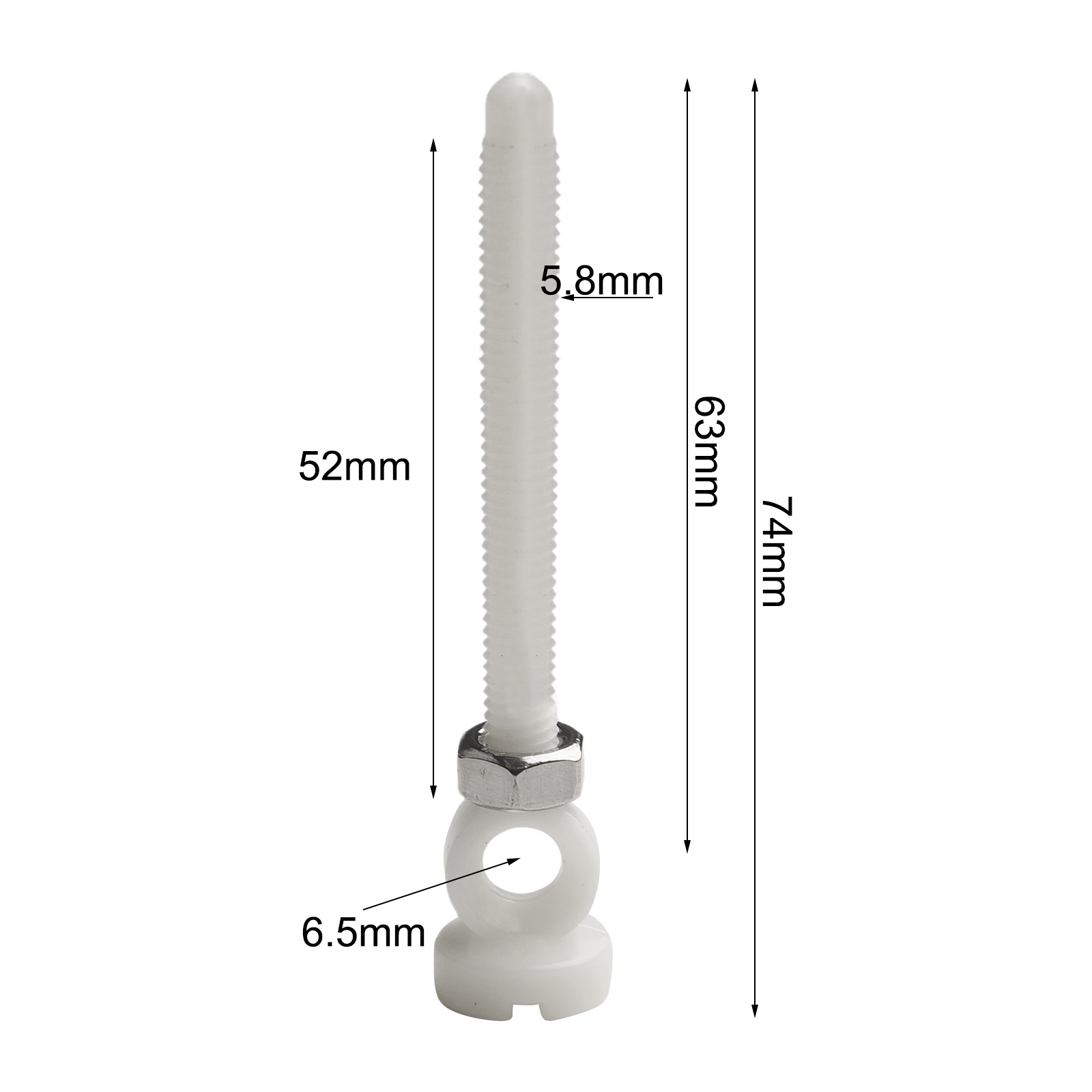 1pc 62/74mm Plastic Sink Screw - Home Hardware Bathroom Sinks 评论和价格