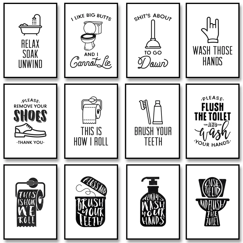 2026 Funny Bathroom Rules Sign - Home Bathroom Rules 评论和价格