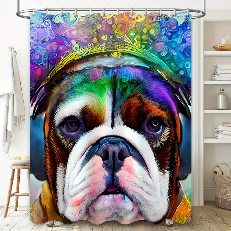 Vibrant Animal Print Shower Cu - Home Bathroom Ideas 评论和价格