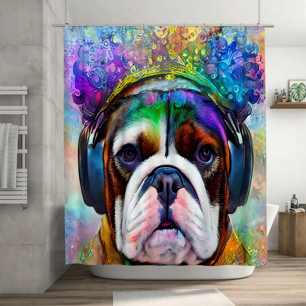 Vibrant Animal Print Shower Cu - Home Bathroom Ideas 评论和价格