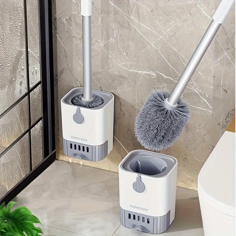 Wall-Mounted Toilet Brush with - Toilet Brush Holder 评论和价格