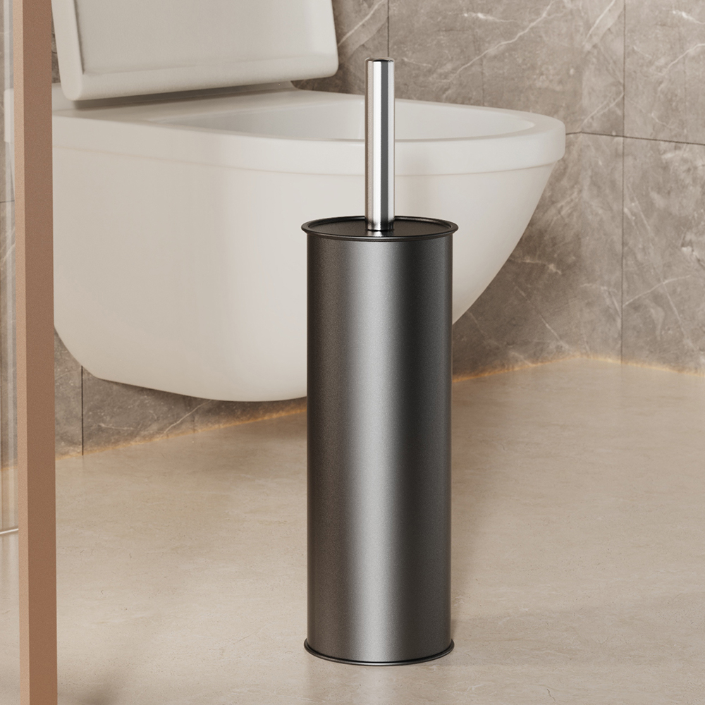 Black Toilet Brush and Holder  - Toilet Brush Holder 评论和价格