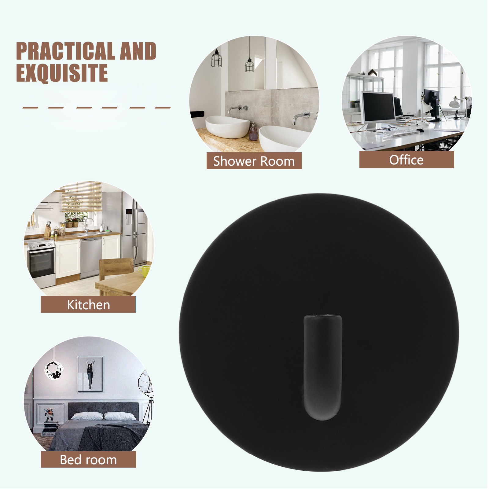 4Pcs Stainless Steel Adhesive  - Robe Hook Adhesive 评论和价格