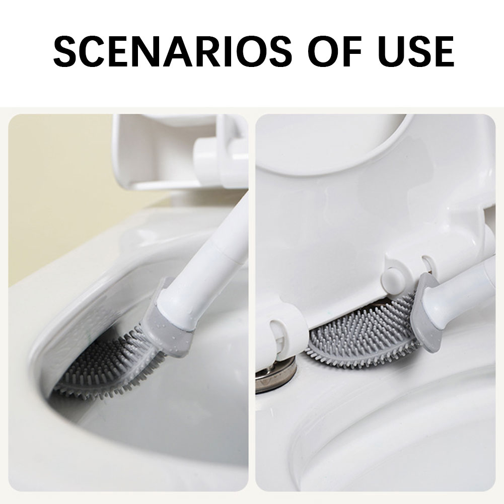 Silicone Toilet Brush With Hol - Toilet Brush Holder 评论和价格