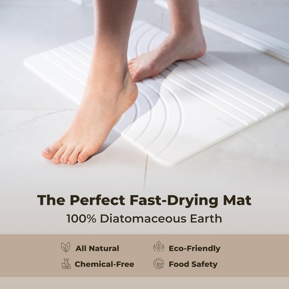Non-Slip Diatomaceous Earth Ba - Non Slip Bath Mat 评论和价格