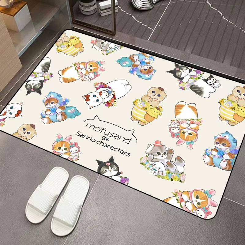 Mofusand Cartoon Diatom Mud Ab - Non Slip Bath Mat 评论和价格