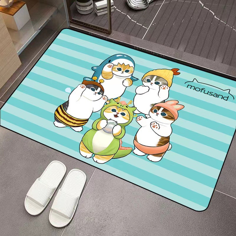 Mofusand Cartoon Diatom Mud Ab - Non Slip Bath Mat 评论和价格