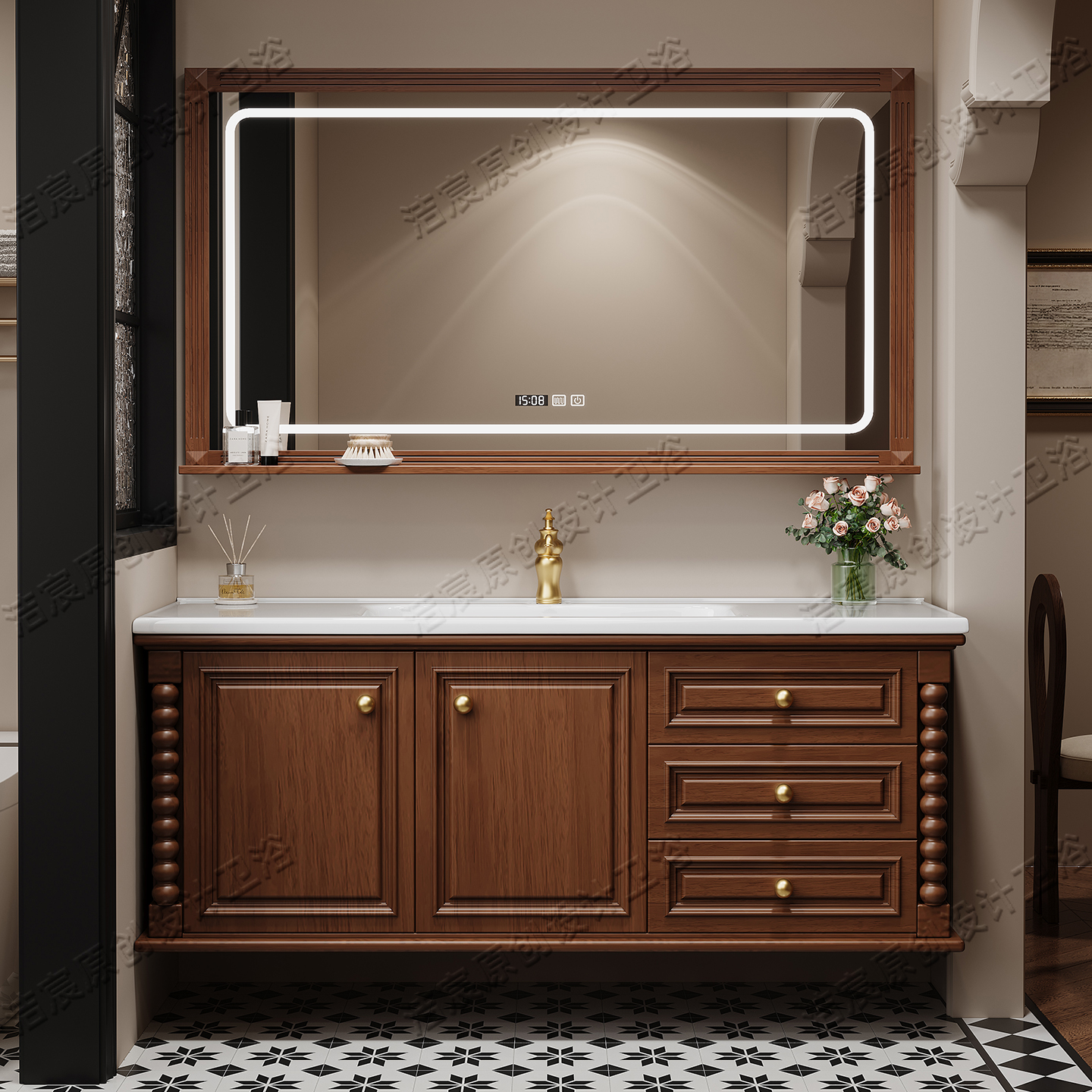 Storage Drawers Cupboard Toile - Home Bathroom Partition Wall 评论和价格