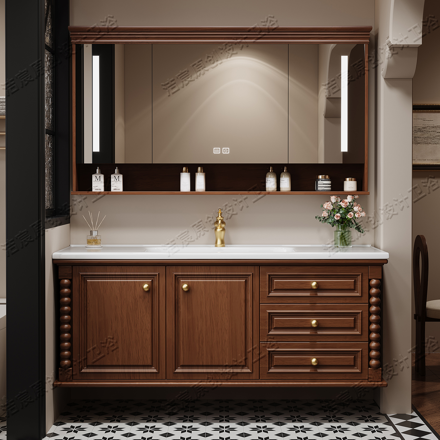 Storage Drawers Cupboard Toile - Home Bathroom Partition Wall 评论和价格