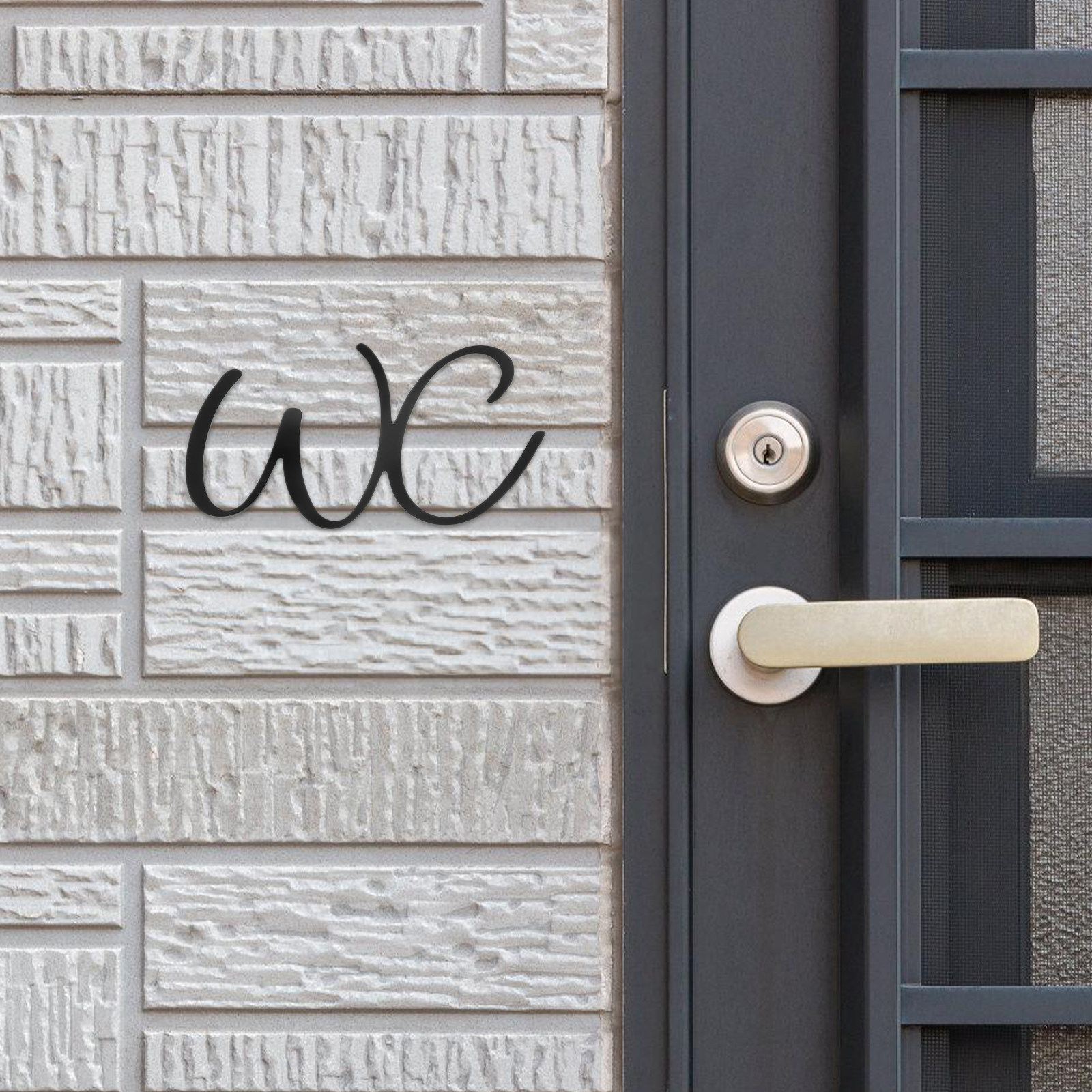 Bathroom Sign Toilet Door Iron - Home Bathroom Door 评论和价格