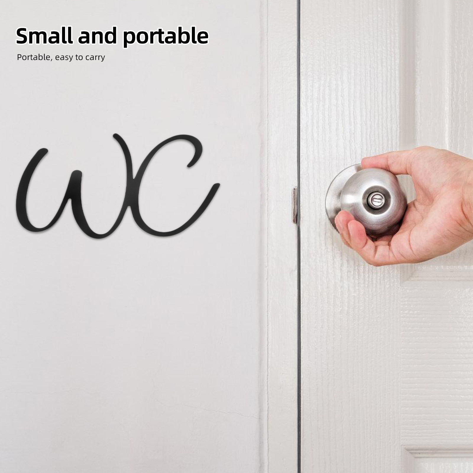 Bathroom Sign Toilet Door Iron - Home Bathroom Door 评论和价格