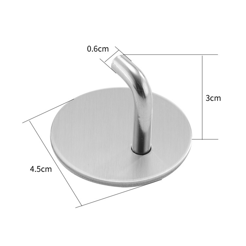 2Pc Black/white Stainless Stee - Robe Hook Adhesive 评论和价格