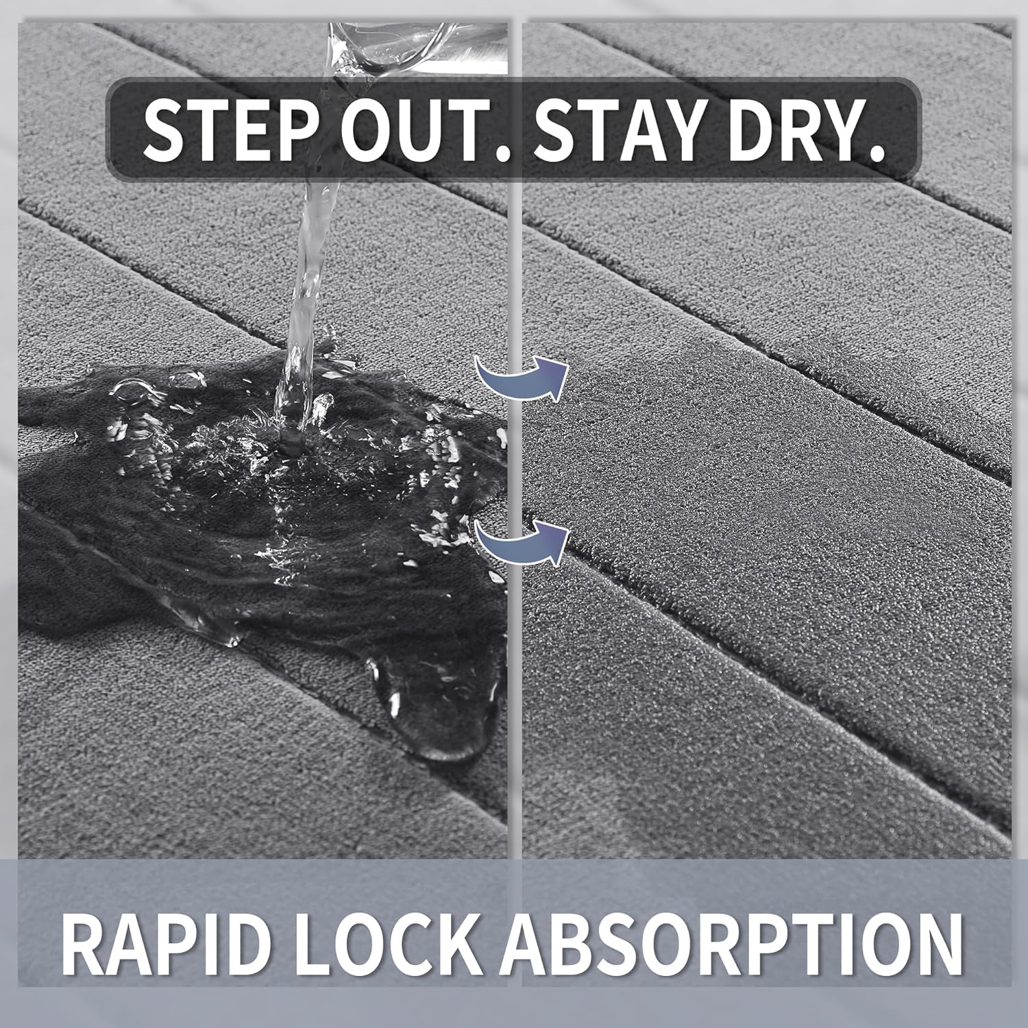 Memory Foam Bath Mat, Super So - Non Slip Bath Mat 评论和价格