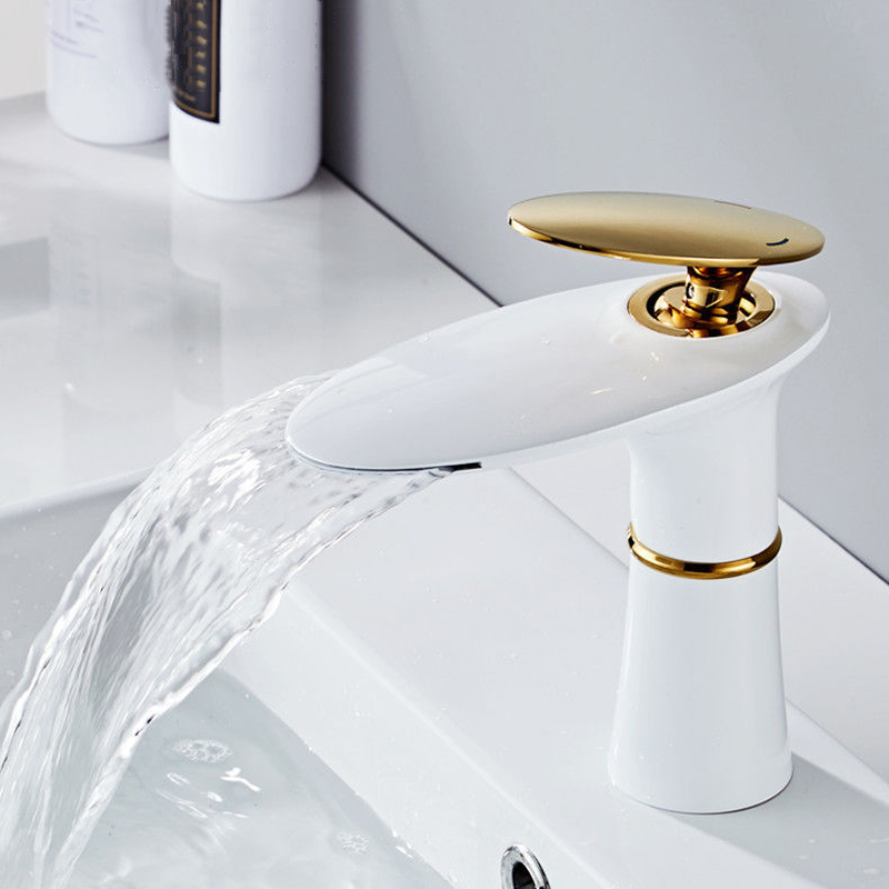 Waterfall Basin Faucet White G - Home Hardware Bathroom Sinks 评论和价格