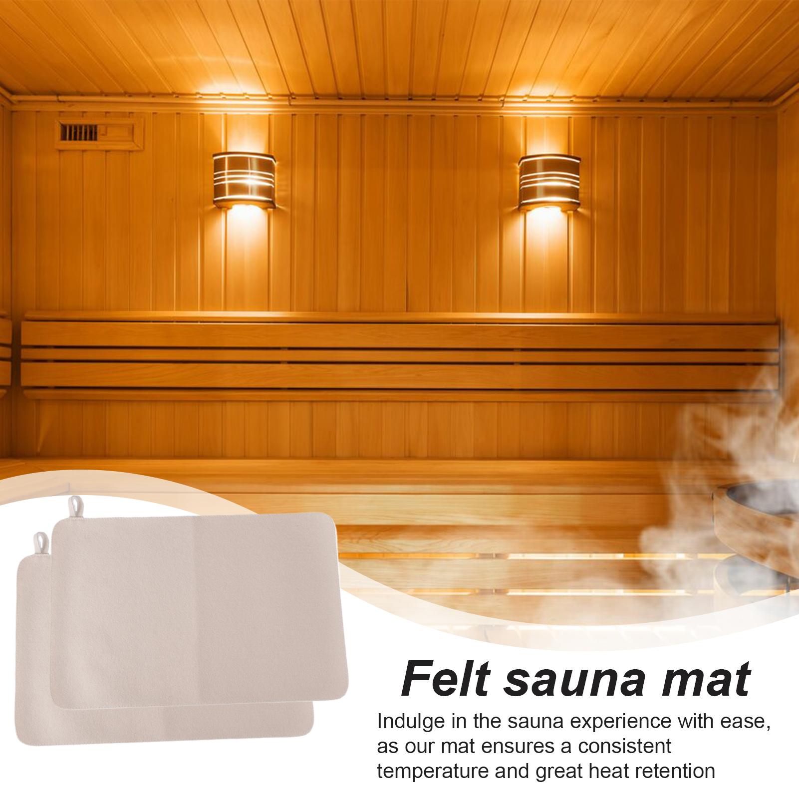 50x33cm Sauna Mat 2pcs Sauna S - Home Bathroom Spa 评论和价格