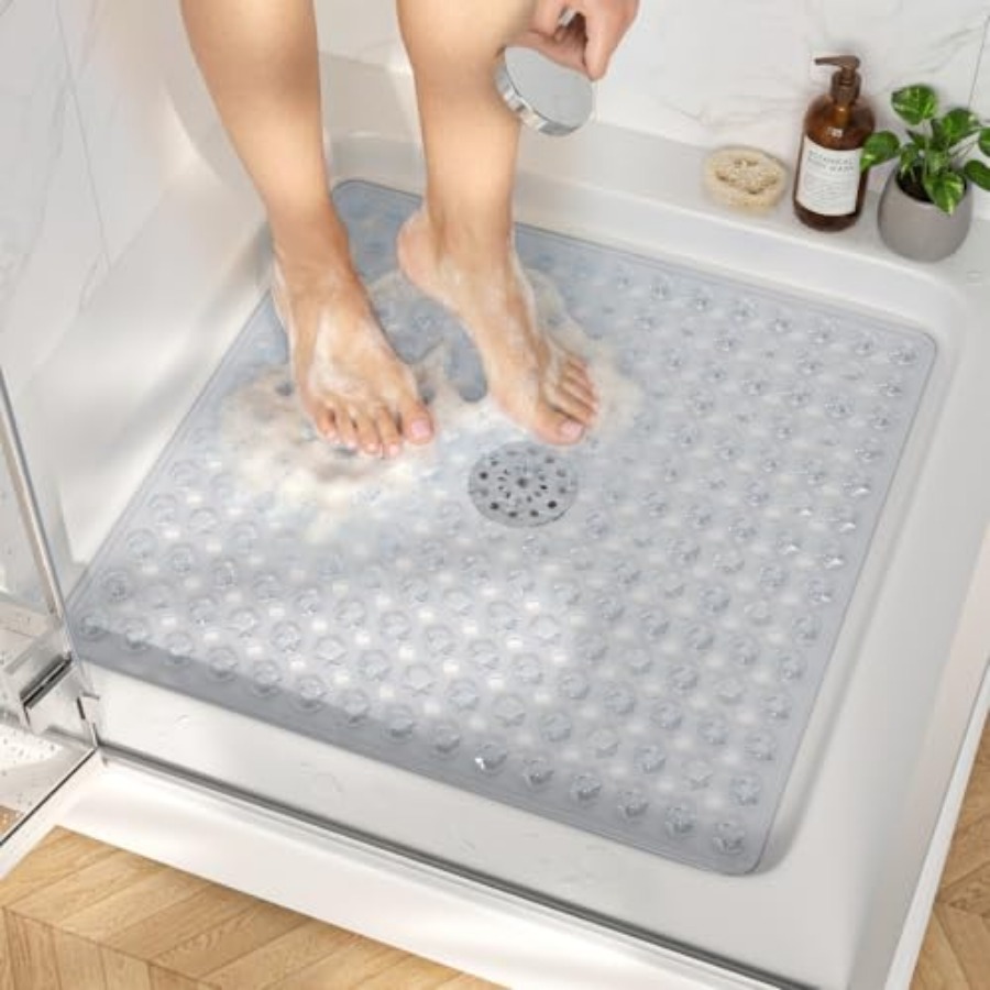 Shower Mat Anti Slip, Square B - Non Slip Bath Mat 评论和价格