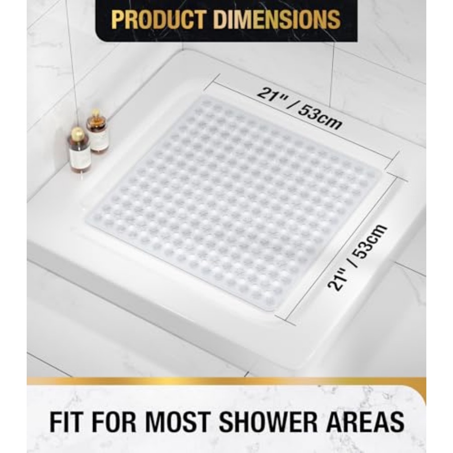 Shower Mat Anti Slip, Square B - Non Slip Bath Mat 评论和价格
