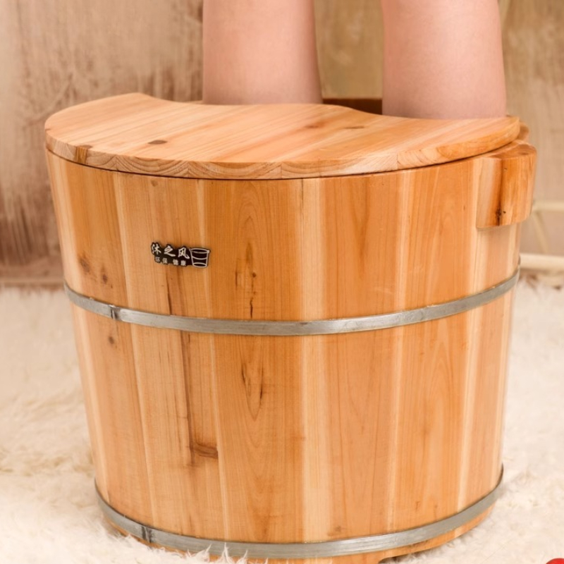 Wood Foot Soaking Tub Deep Ins - Home Bathroom Spa 评论和价格