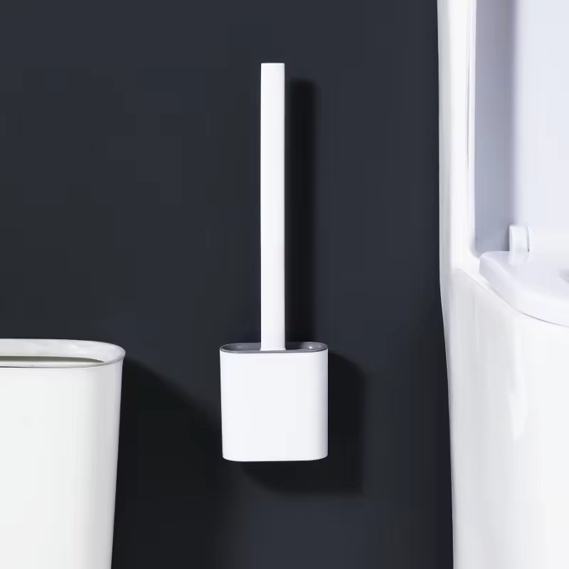 1PC Black Wall Mounted Toilet  - Toilet Brush Holder 评论和价格