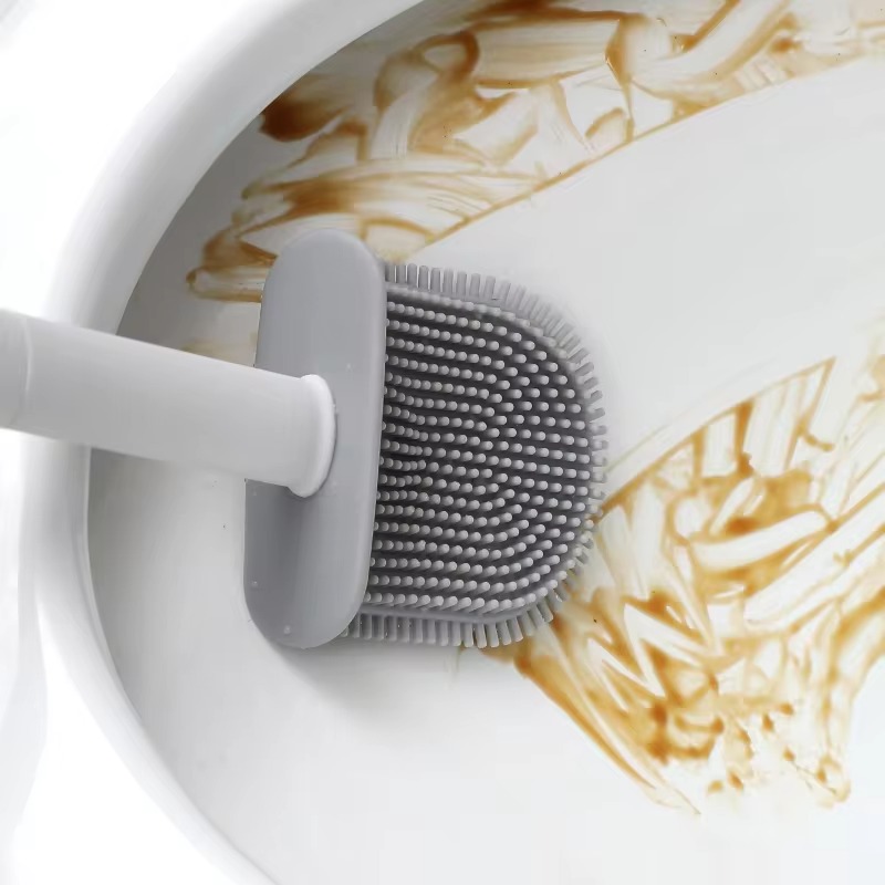 1PC Black Wall Mounted Toilet  - Toilet Brush Holder 评论和价格
