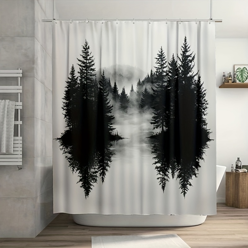 Misty Forest Woodland Shower C - Home Bathroom Ideas 评论和价格