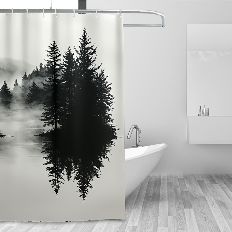 Misty Forest Woodland Shower C - Home Bathroom Ideas 评论和价格