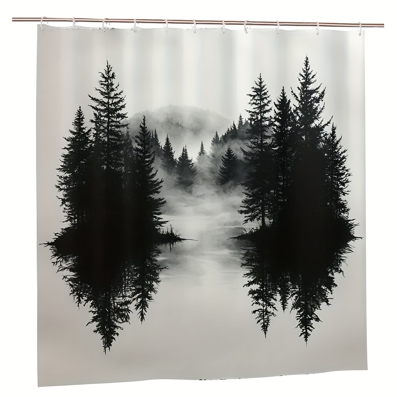 Misty Forest Woodland Shower C - Home Bathroom Ideas 评论和价格