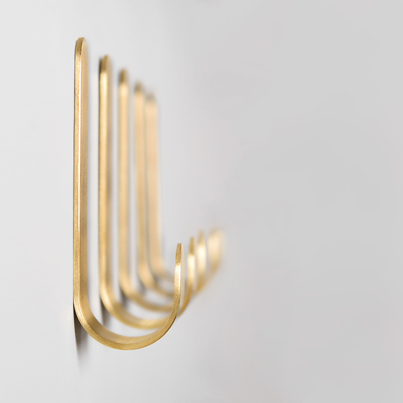 1-5pcs Brass Wall Hooks Punchi - Robe Hook Adhesive 评论和价格