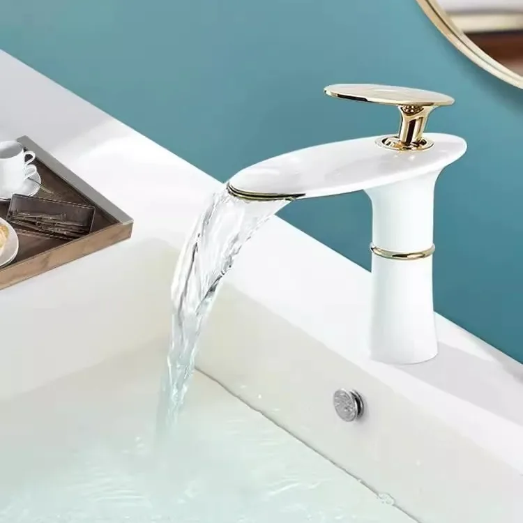 Waterfall Basin Faucet White G - Home Hardware Bathroom Sinks 评论和价格