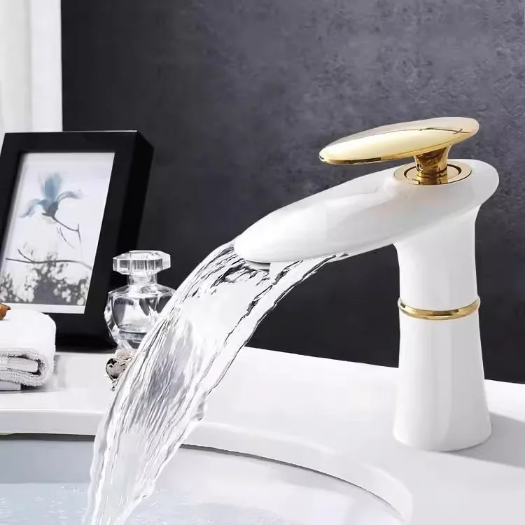 Waterfall Basin Faucet White G - Home Hardware Bathroom Sinks 评论和价格