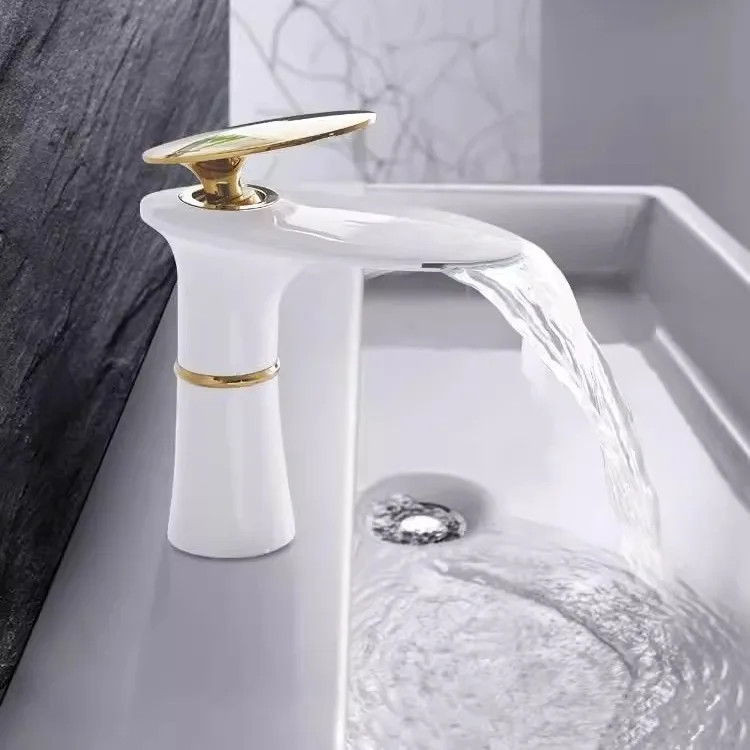 Waterfall Basin Faucet White G - Home Hardware Bathroom Sinks 评论和价格