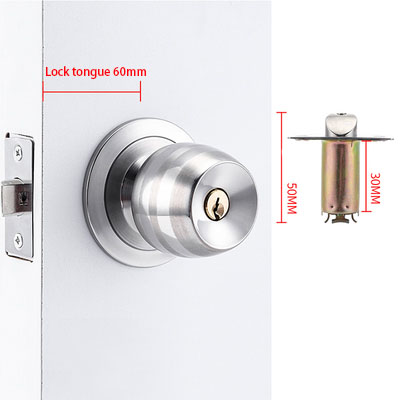 Stainless Steel Golden Round B - Home Bathroom Door 评论和价格