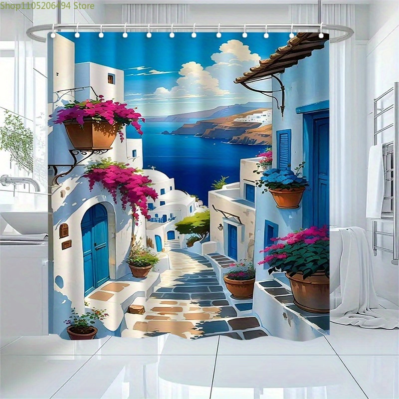Santorini Greek Island Shower  - Home Bathroom Ideas 评论和价格