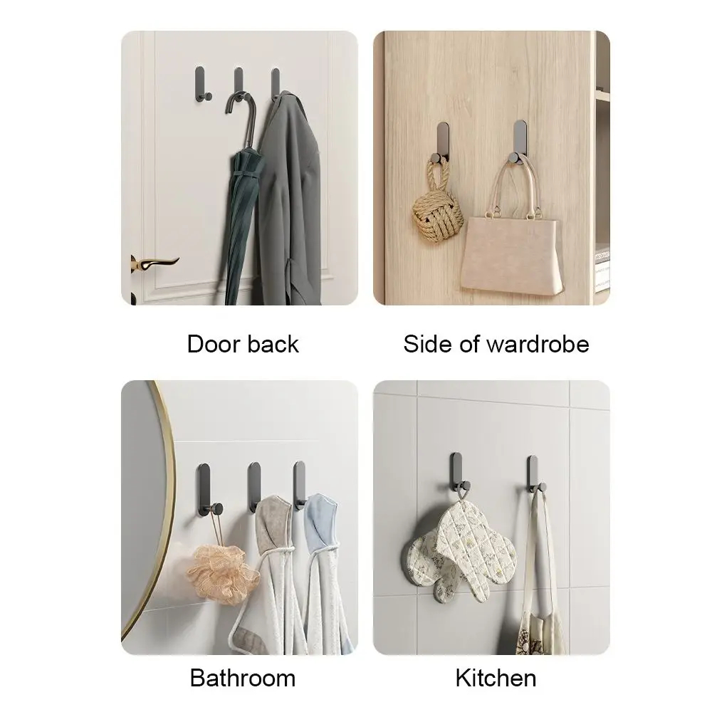 2-6Pcs Stainless Steel Bathroo - Robe Hook Adhesive 评论和价格